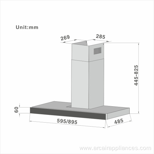 Chimney Cooker Hood Touch Control Chimney